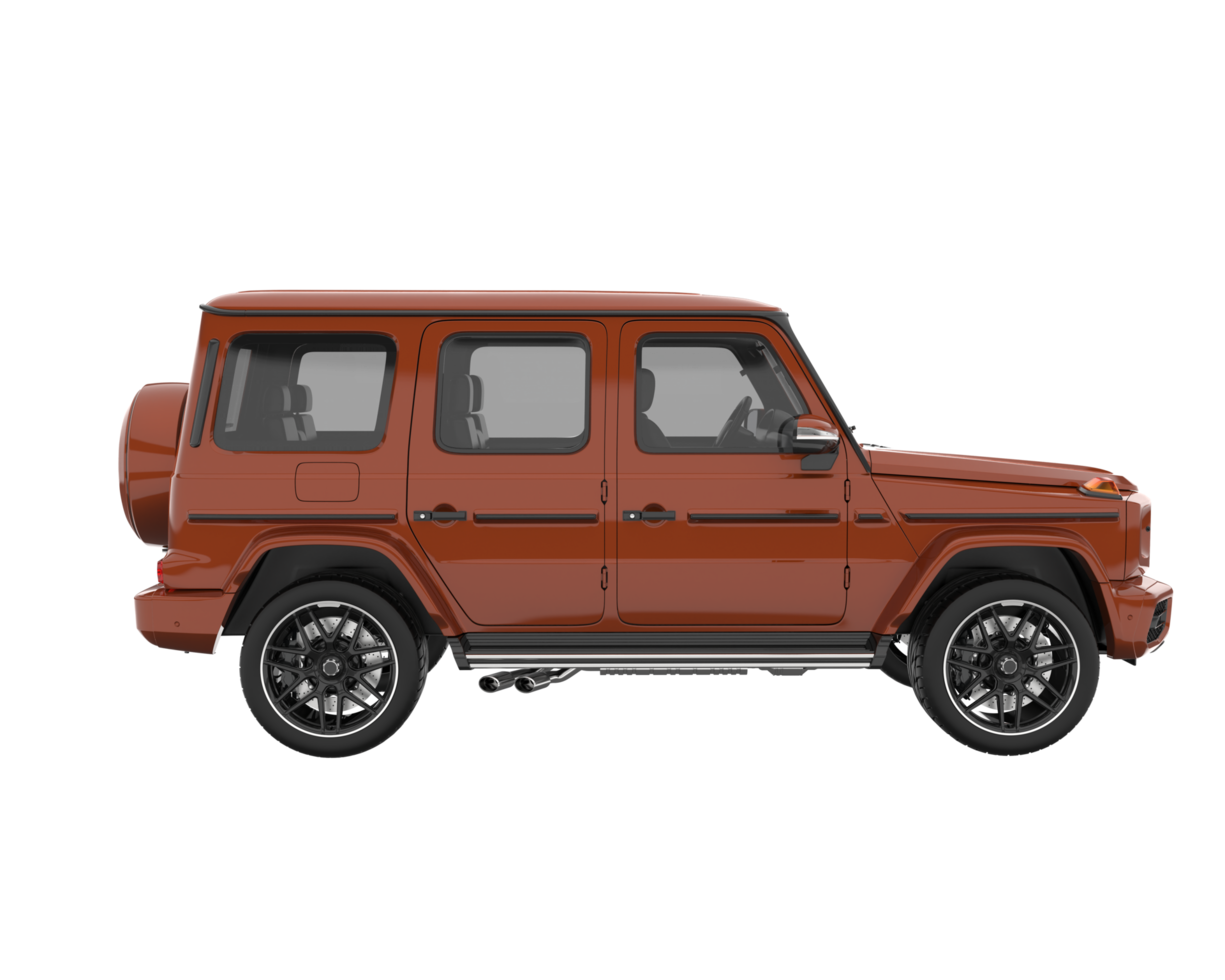 Realistic SUV isolated on transparent background. 3d rendering - illustration png