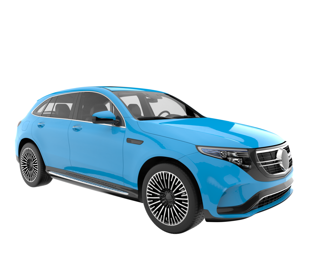 Realistic SUV isolated on transparent background. 3d rendering - illustration png