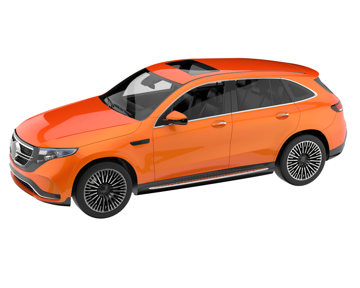 Realistic SUV isolated on transparent background. 3d rendering - illustration png