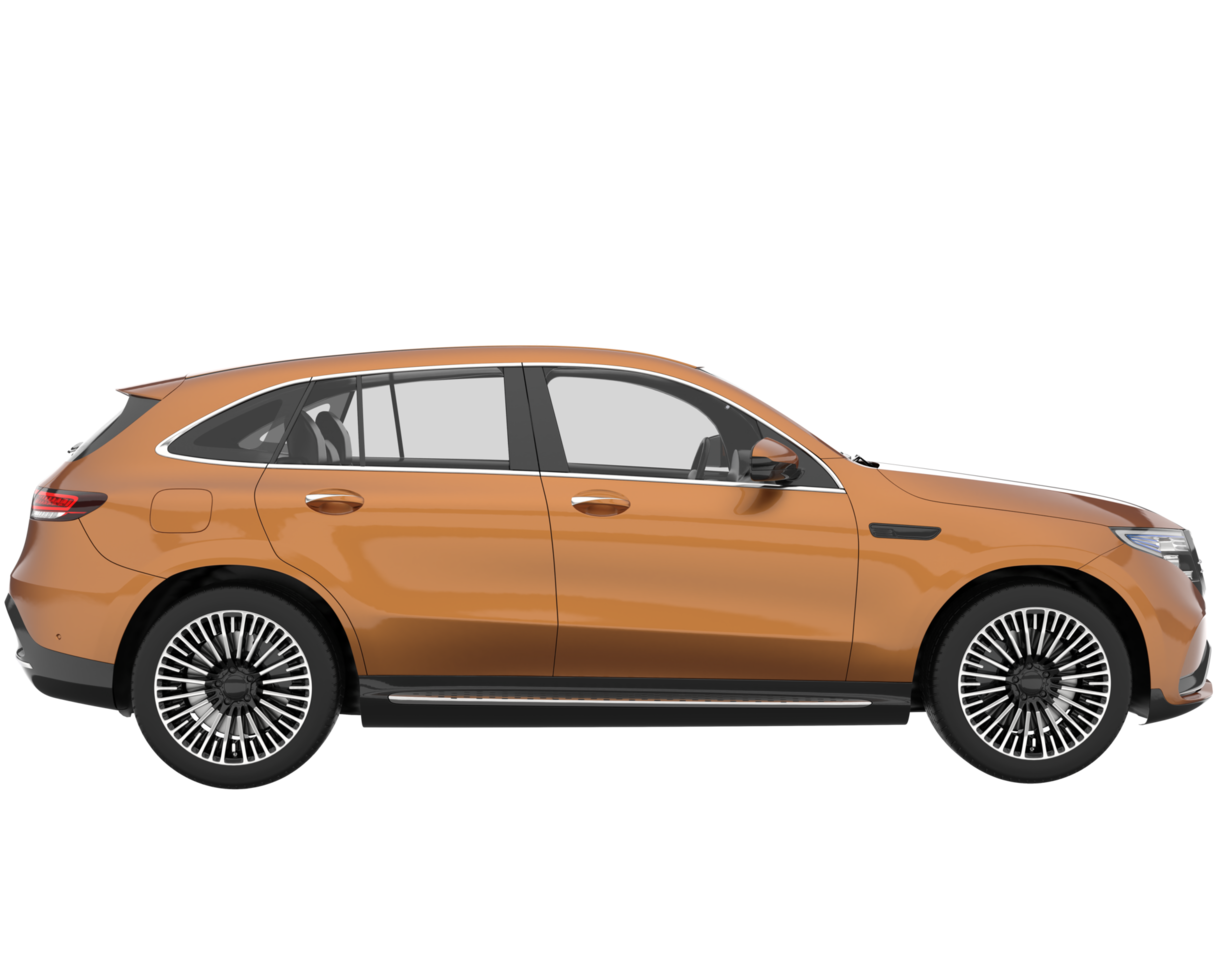 Realistic SUV isolated on transparent background. 3d rendering - illustration png