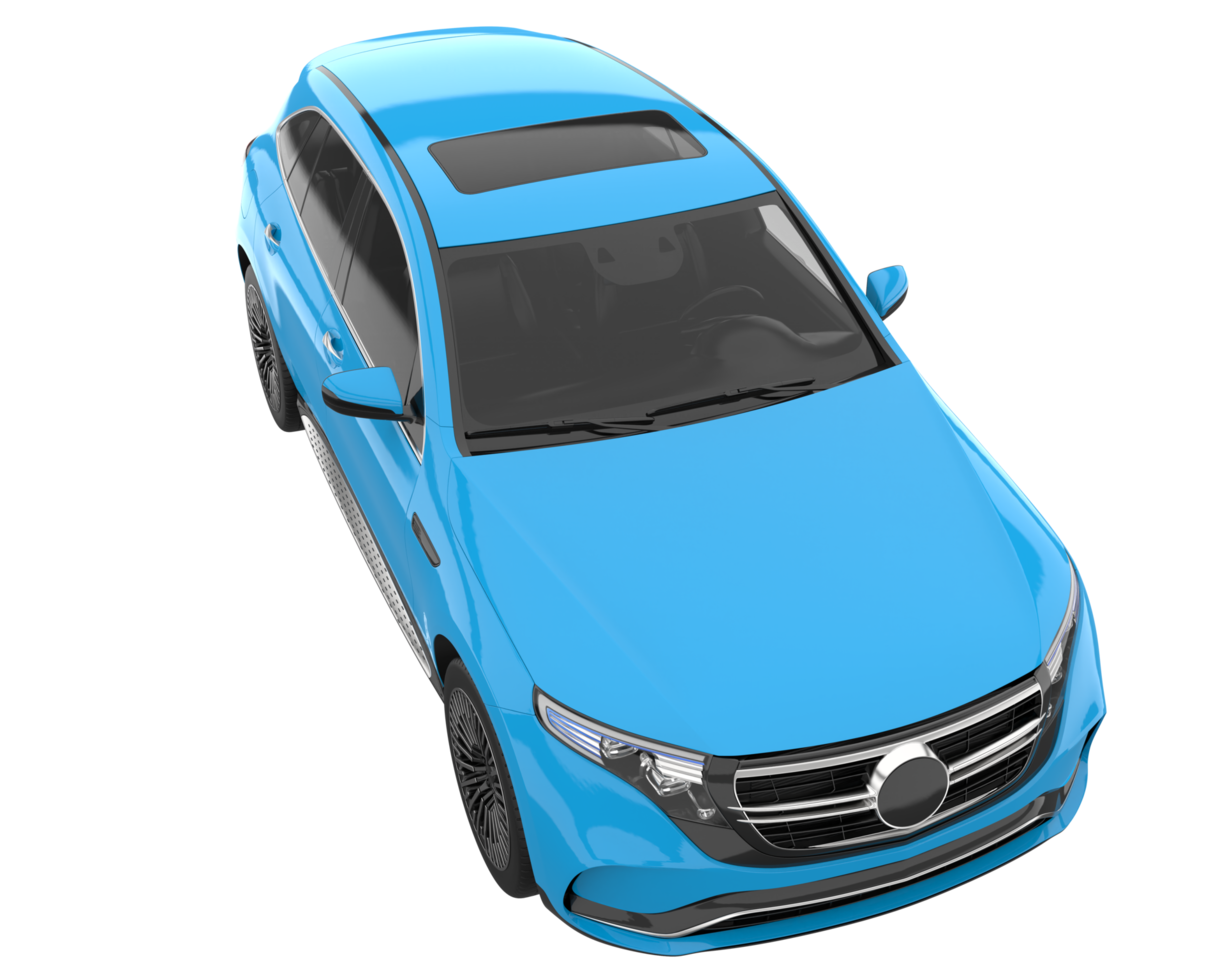 Realistic SUV isolated on transparent background. 3d rendering - illustration png