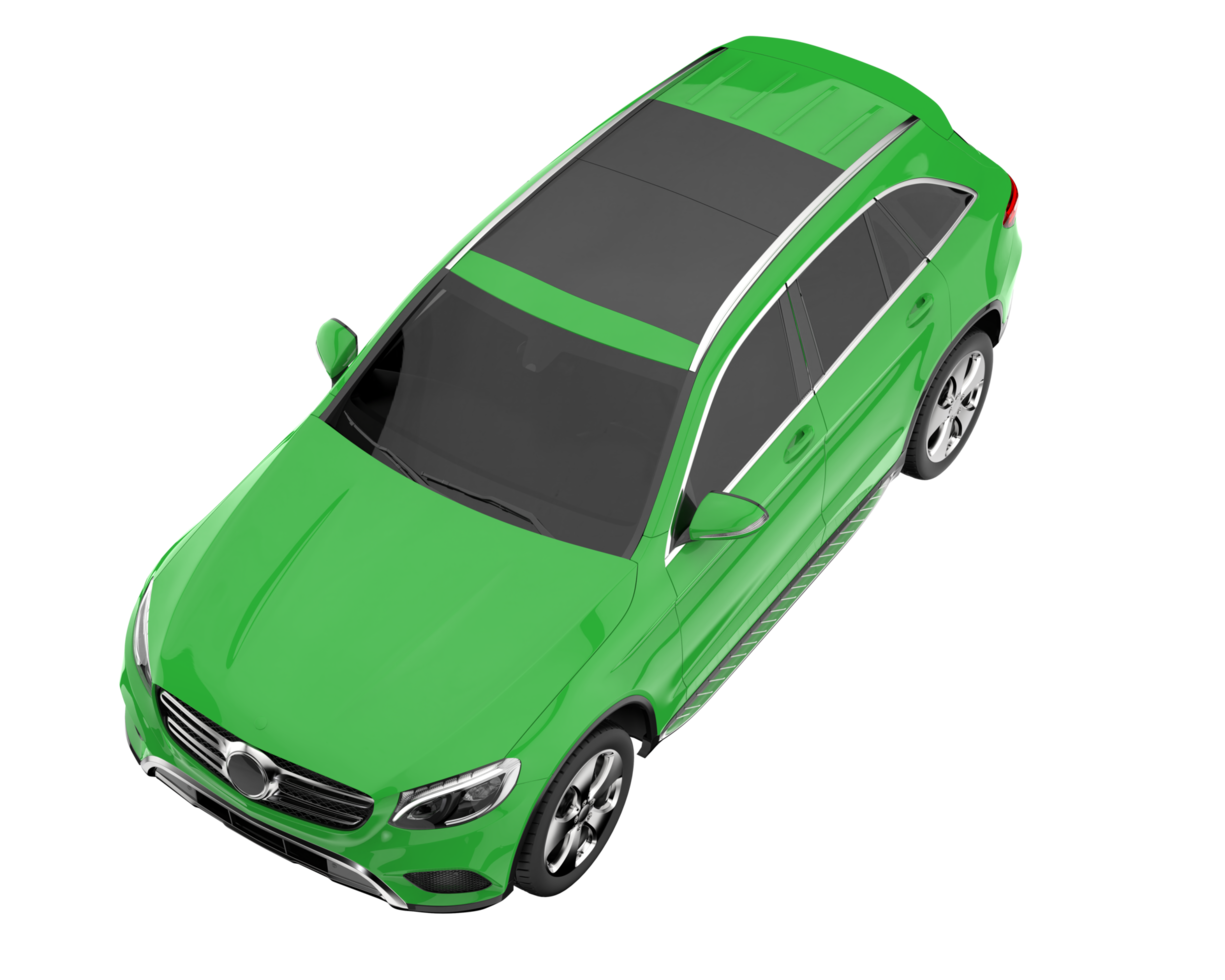 Realistic SUV isolated on transparent background. 3d rendering - illustration png