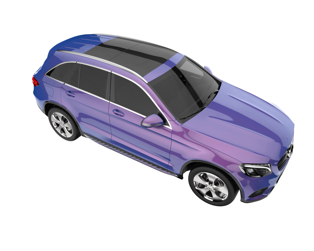 Realistic SUV isolated on transparent background. 3d rendering - illustration png