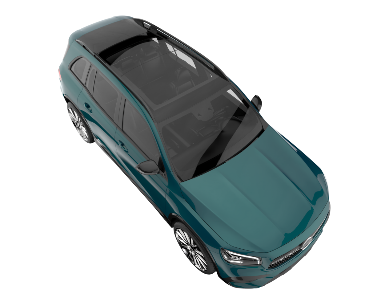 Realistic SUV isolated on transparent background. 3d rendering - illustration png