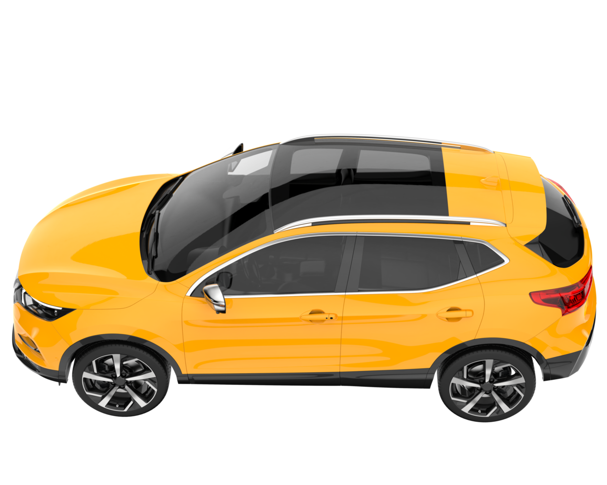 Realistic SUV isolated on transparent background. 3d rendering - illustration png