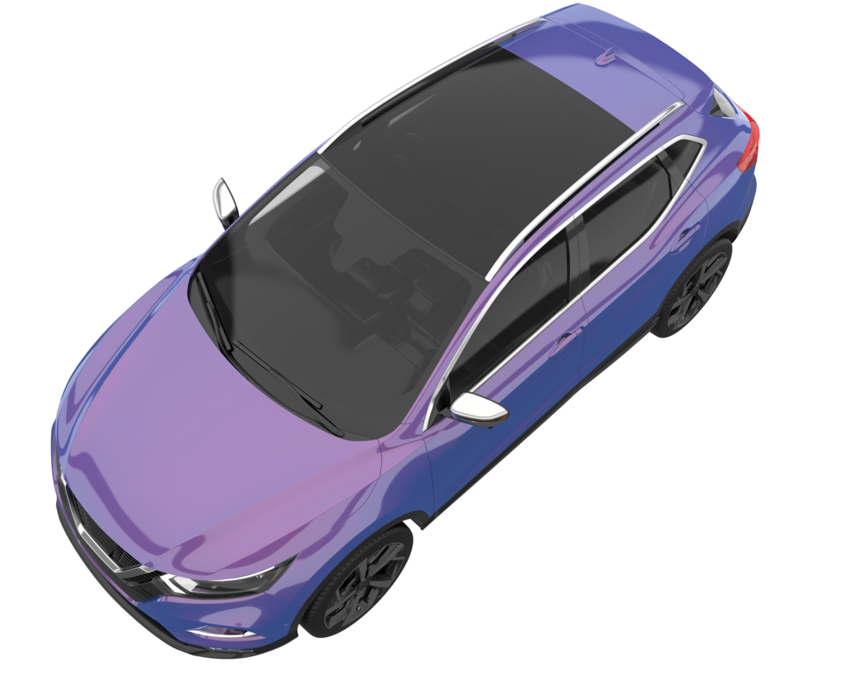 Realistic SUV isolated on transparent background. 3d rendering - illustration png