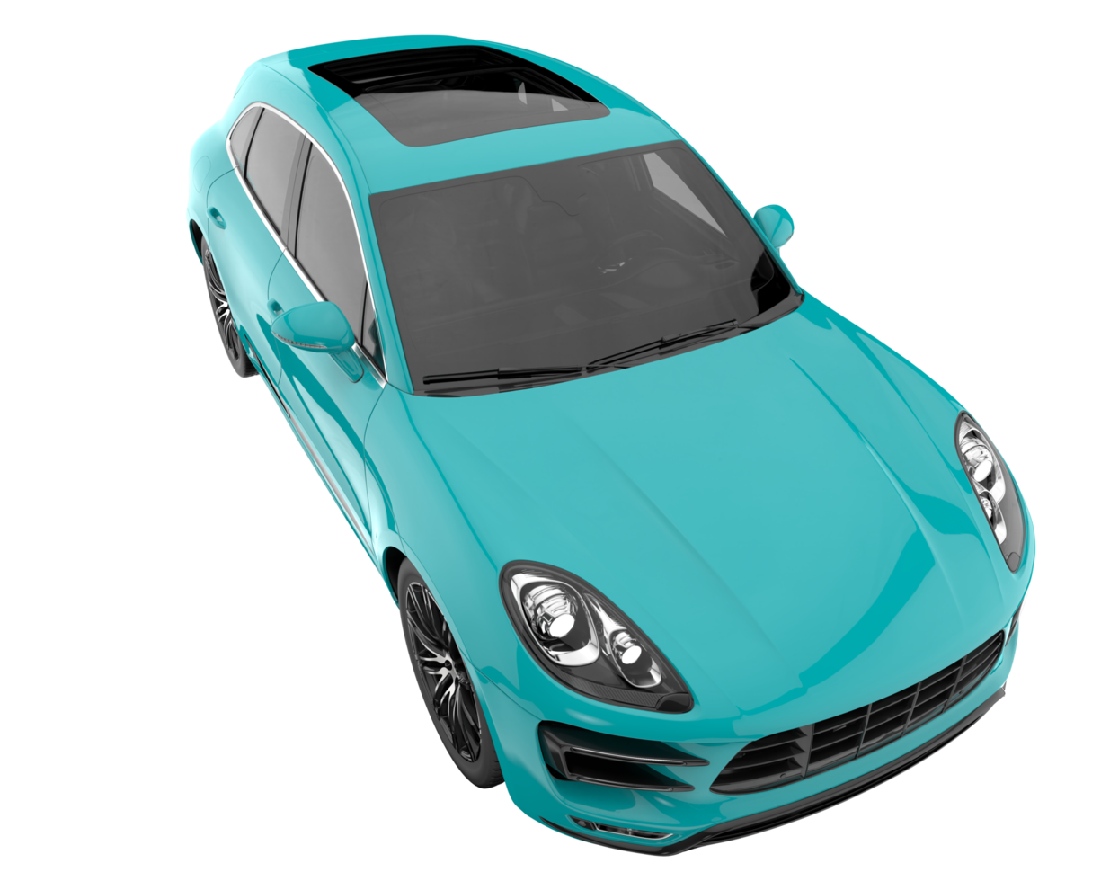 Realistic SUV isolated on transparent background. 3d rendering - illustration png