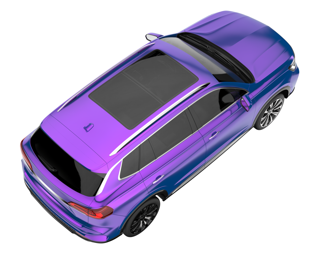 Realistic SUV isolated on transparent background. 3d rendering - illustration png