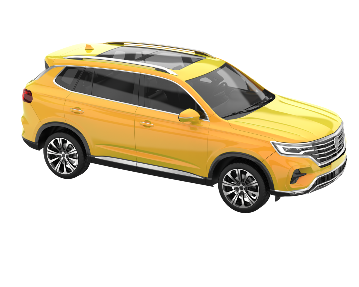 Realistic SUV isolated on transparent background. 3d rendering - illustration png