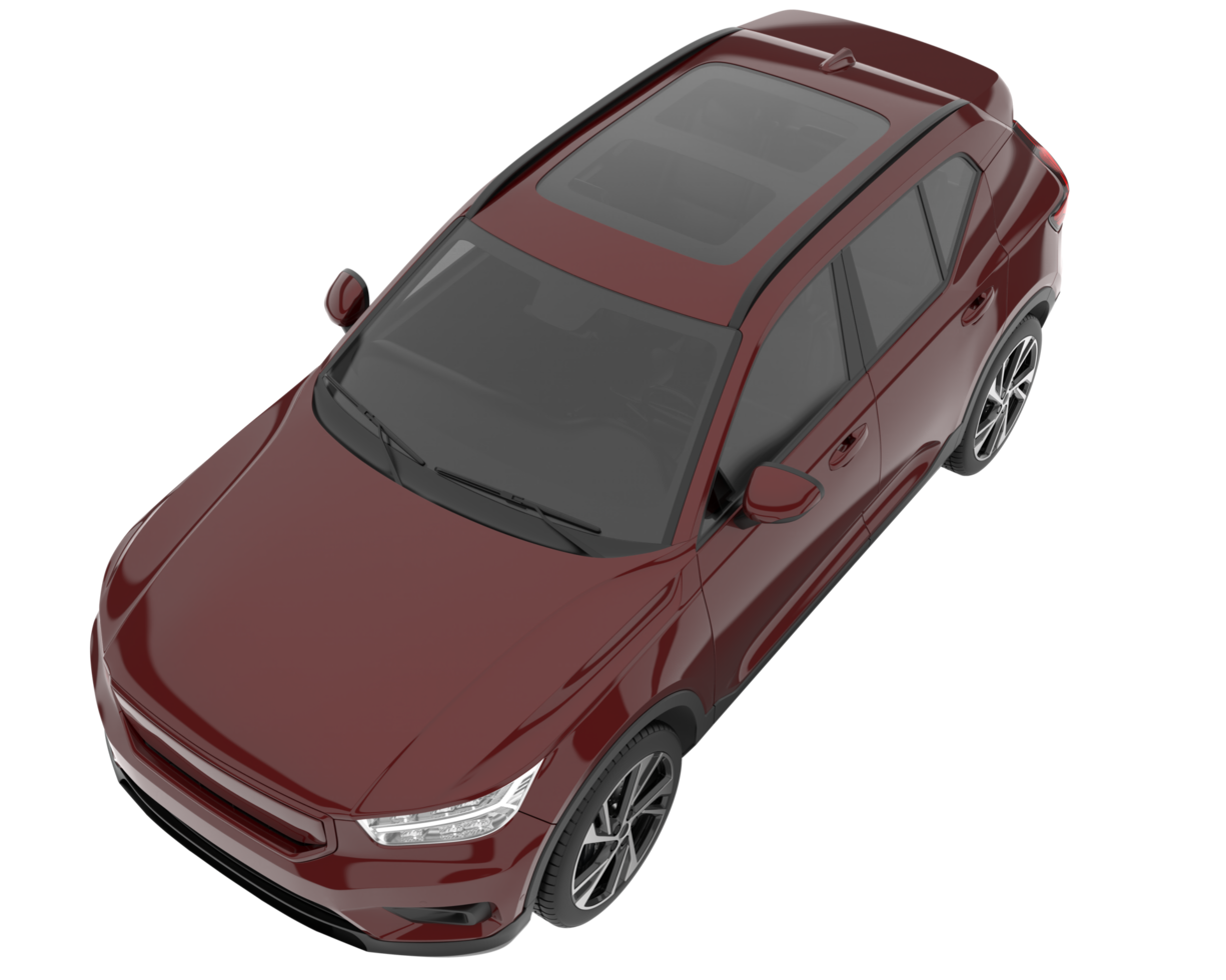 Realistic SUV isolated on transparent background. 3d rendering - illustration png
