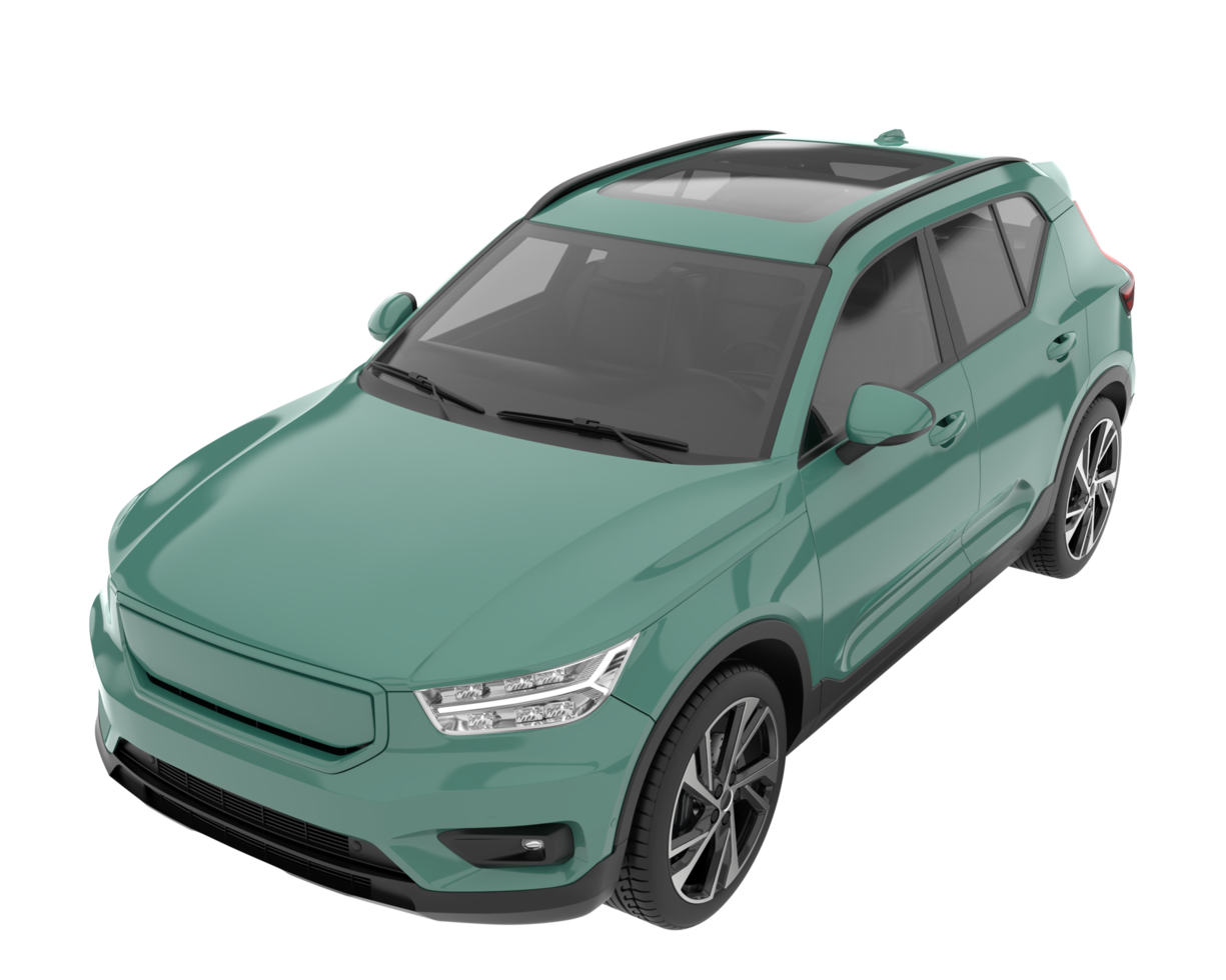 Realistic SUV isolated on transparent background. 3d rendering - illustration png
