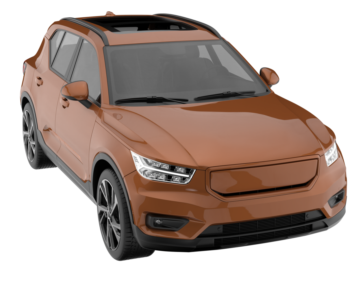 Realistic SUV isolated on transparent background. 3d rendering - illustration png