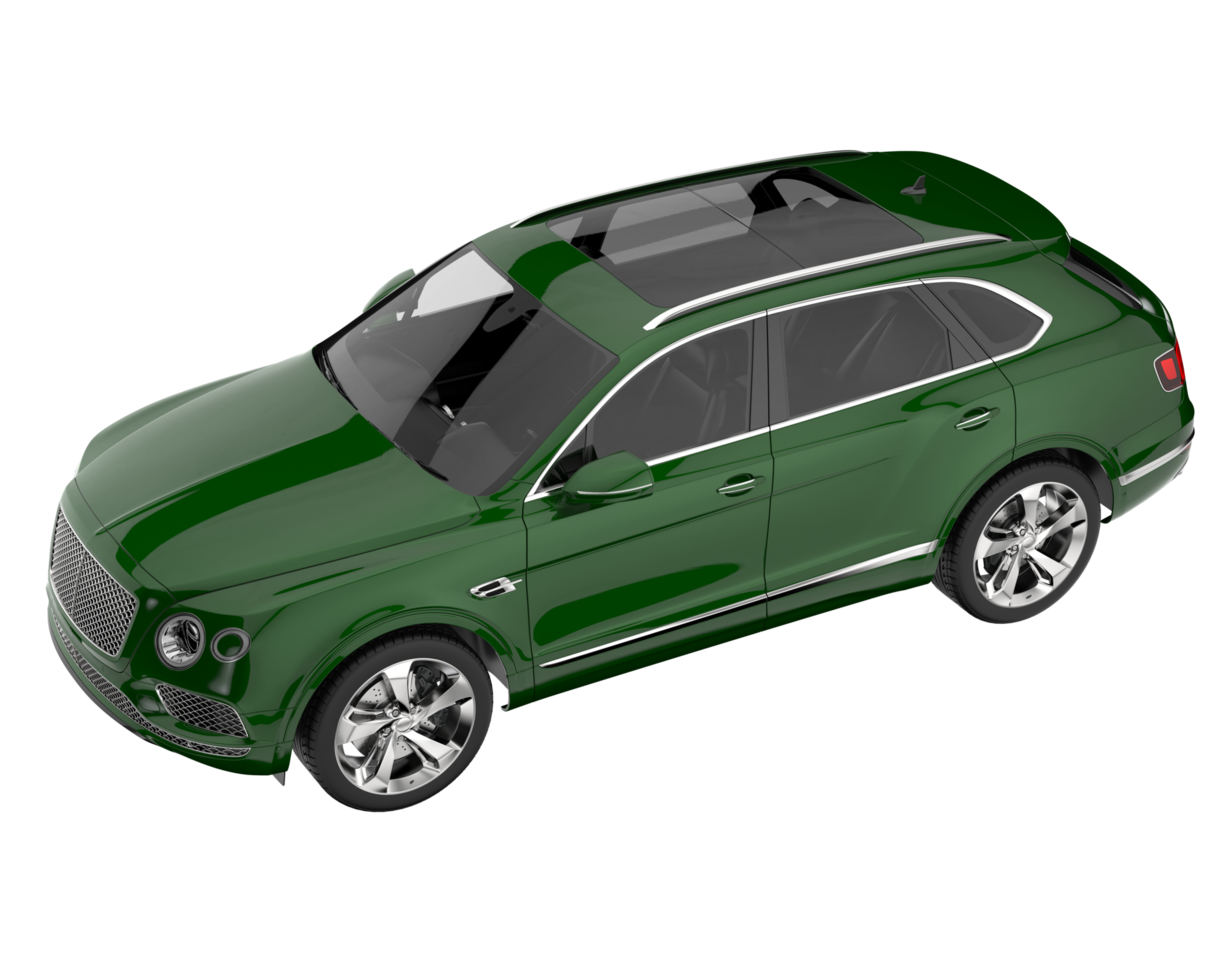 Realistic SUV isolated on transparent background. 3d rendering - illustration png