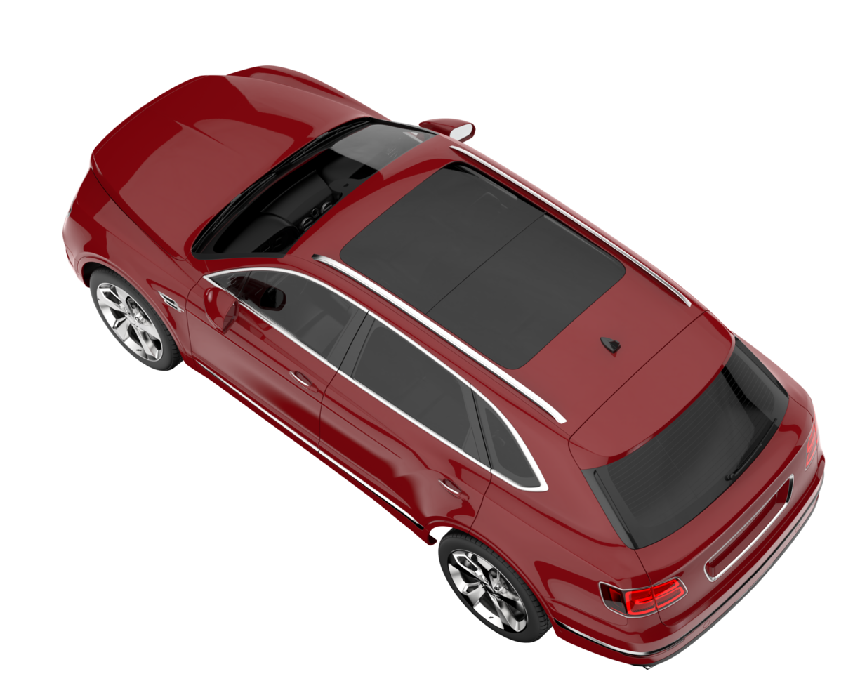 Realistic SUV isolated on transparent background. 3d rendering - illustration png