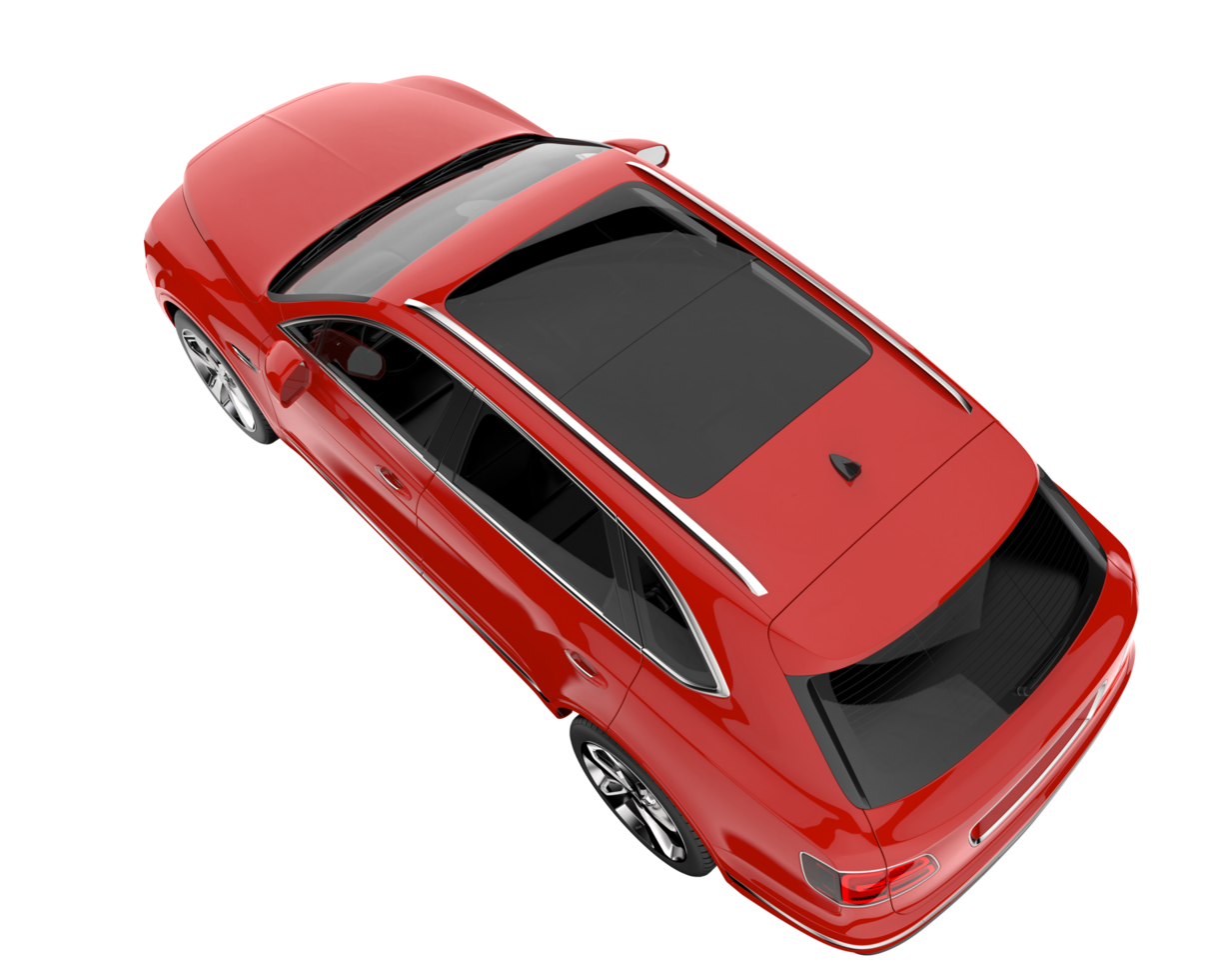 Realistic SUV isolated on transparent background. 3d rendering - illustration png