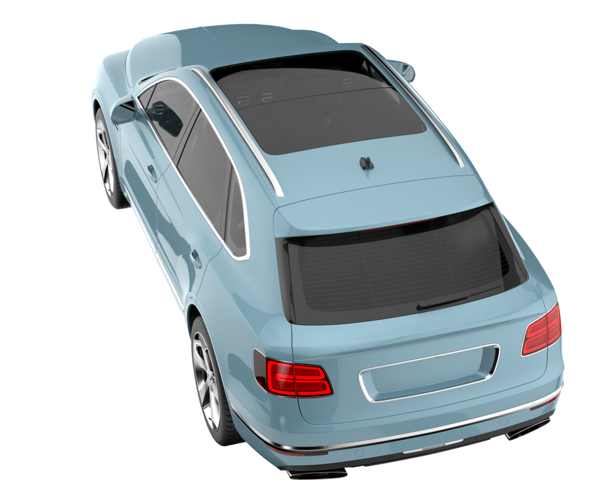 Realistic SUV isolated on transparent background. 3d rendering - illustration png