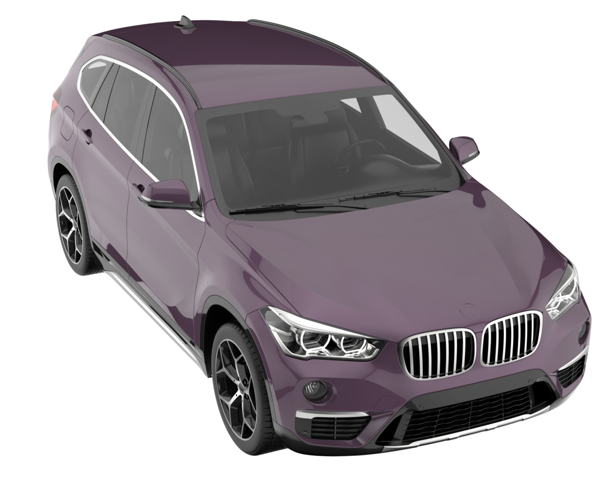 Realistic SUV isolated on transparent background. 3d rendering - illustration png