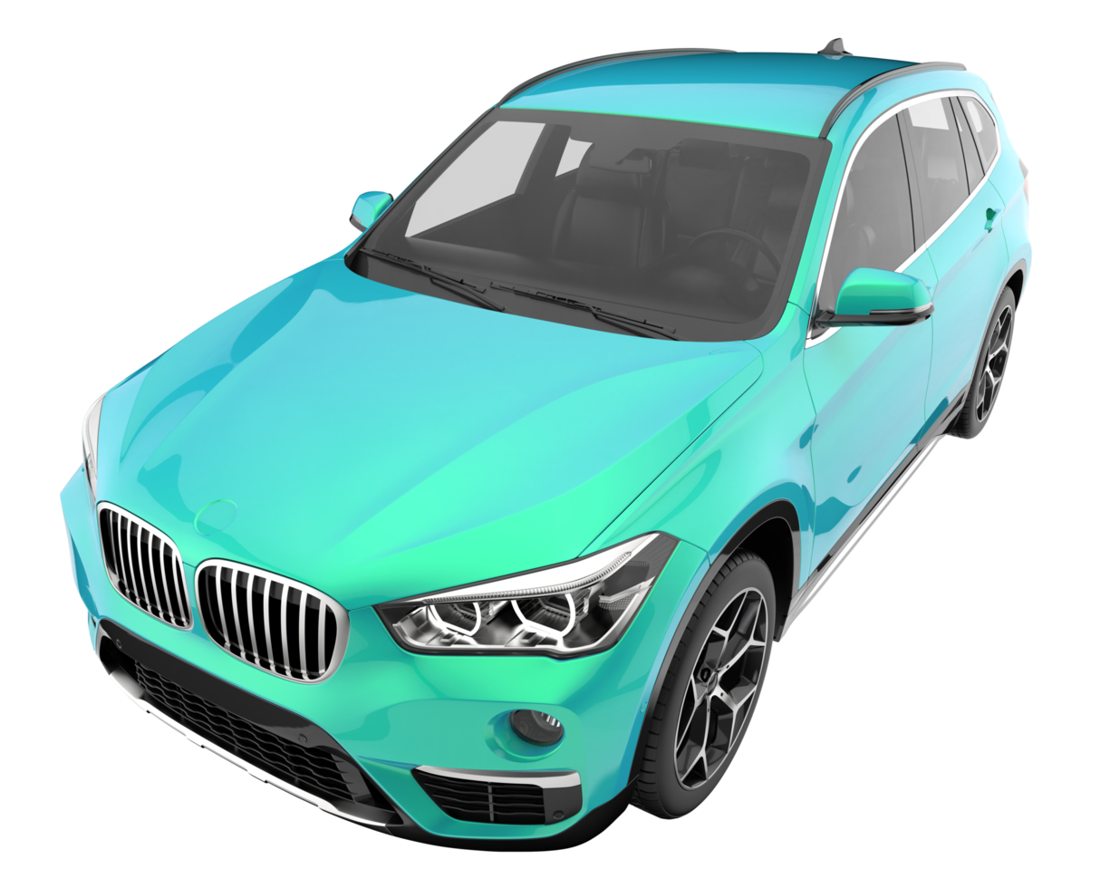 Realistic SUV isolated on transparent background. 3d rendering - illustration png