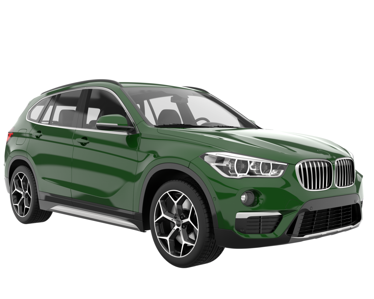 Realistic SUV isolated on transparent background. 3d rendering - illustration png
