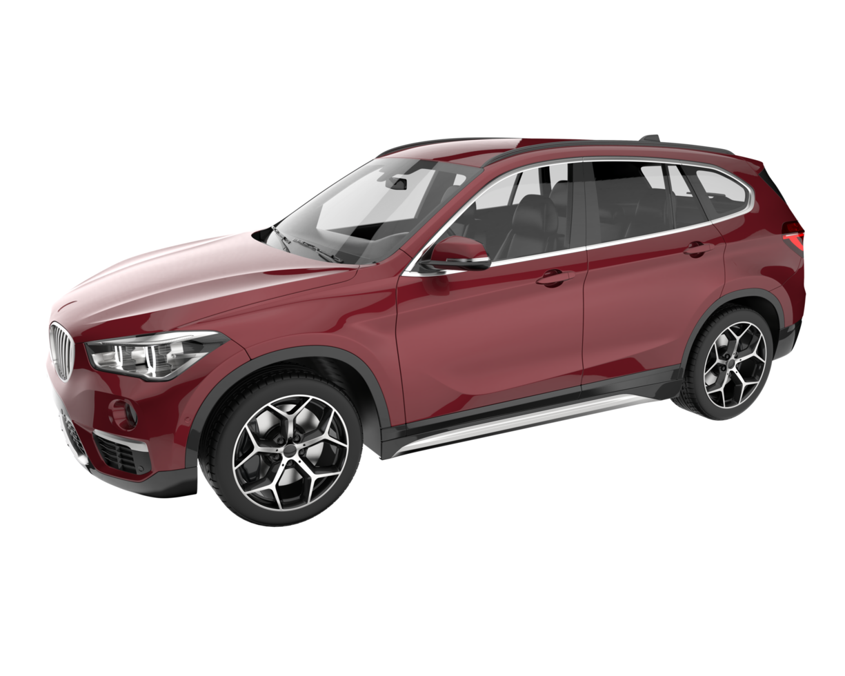 Realistic SUV isolated on transparent background. 3d rendering - illustration png