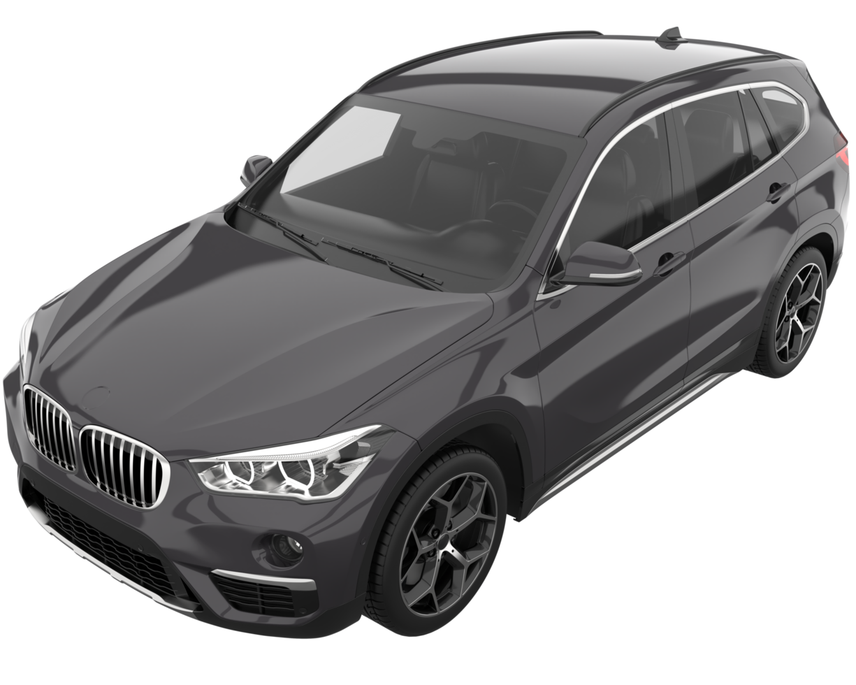 Realistic SUV isolated on transparent background. 3d rendering - illustration png