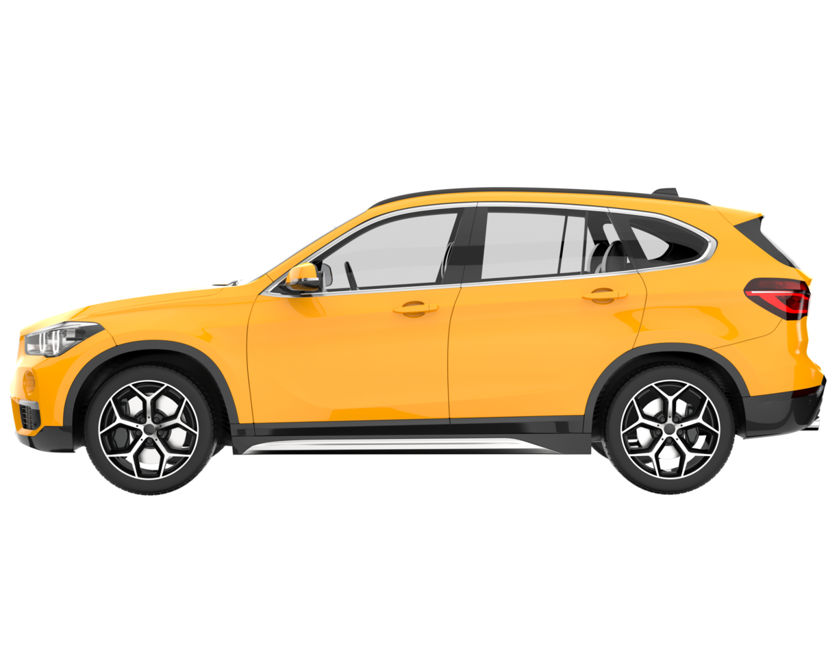 Realistic SUV isolated on transparent background. 3d rendering - illustration png