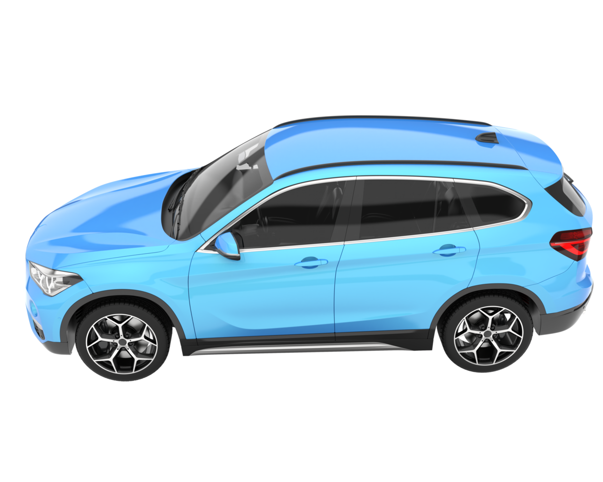 Realistic SUV isolated on transparent background. 3d rendering - illustration png