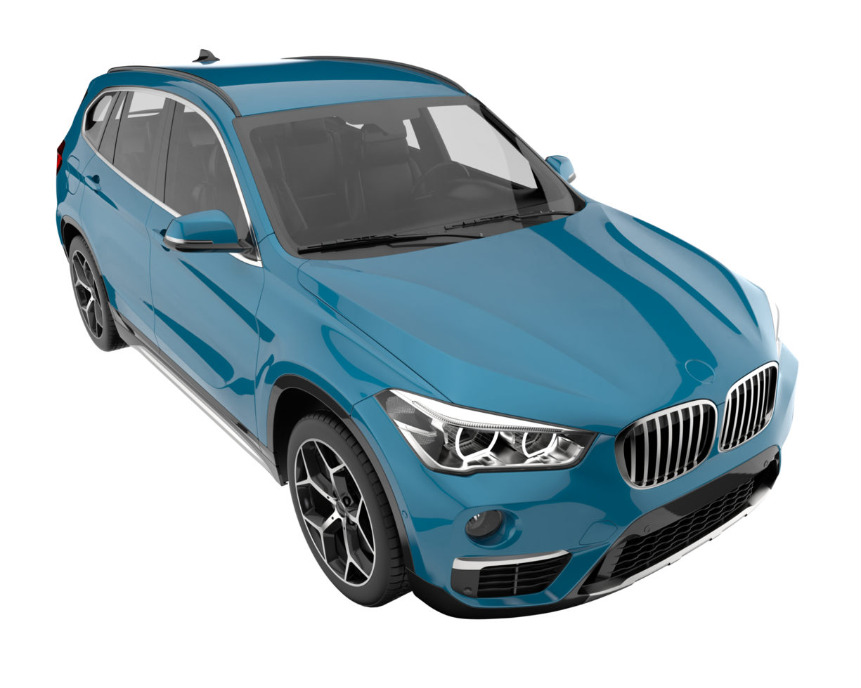 Realistic SUV isolated on transparent background. 3d rendering - illustration png
