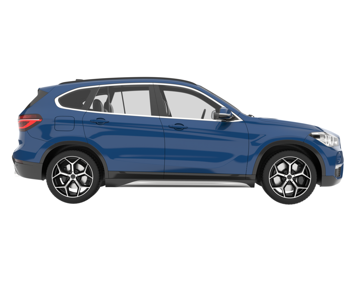Realistic SUV isolated on transparent background. 3d rendering - illustration png