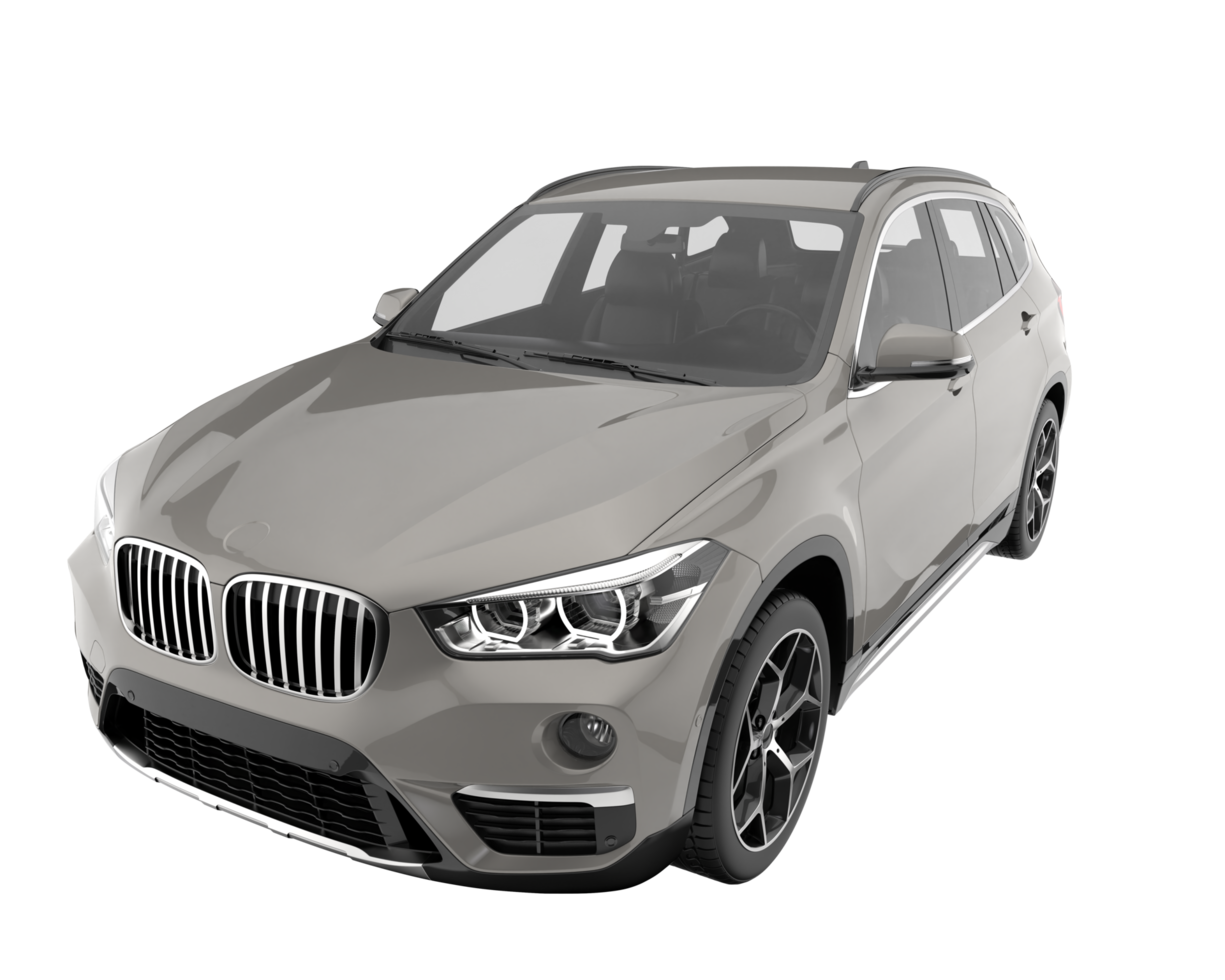 Realistic SUV isolated on transparent background. 3d rendering - illustration png