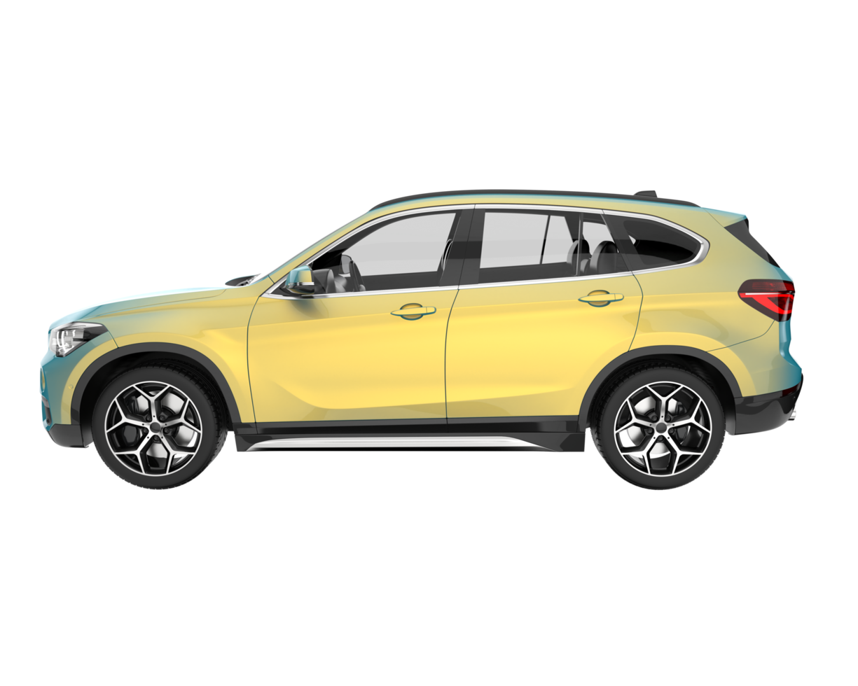 Realistic SUV isolated on transparent background. 3d rendering - illustration png