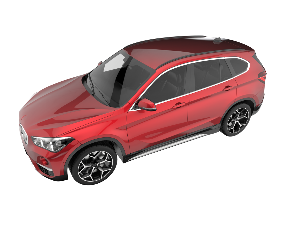 Realistic SUV isolated on transparent background. 3d rendering - illustration png