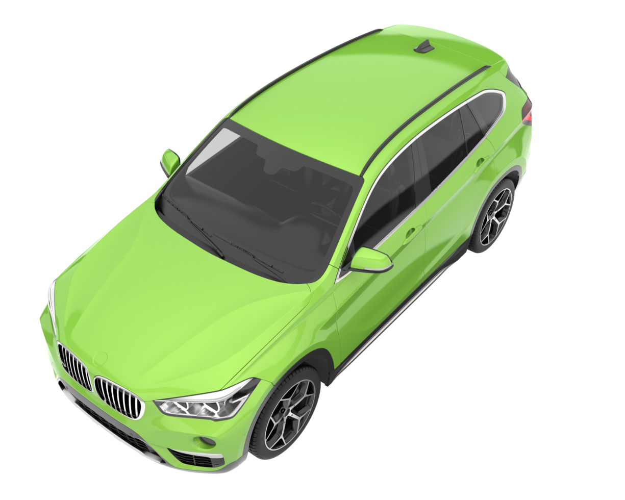 Realistic SUV isolated on transparent background. 3d rendering - illustration png