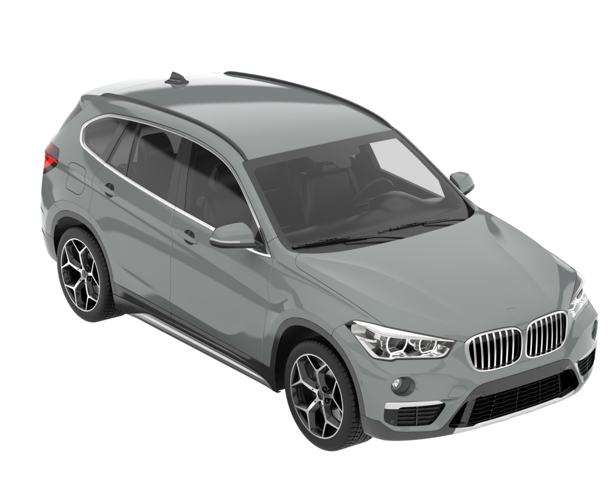 Realistic SUV isolated on transparent background. 3d rendering - illustration png
