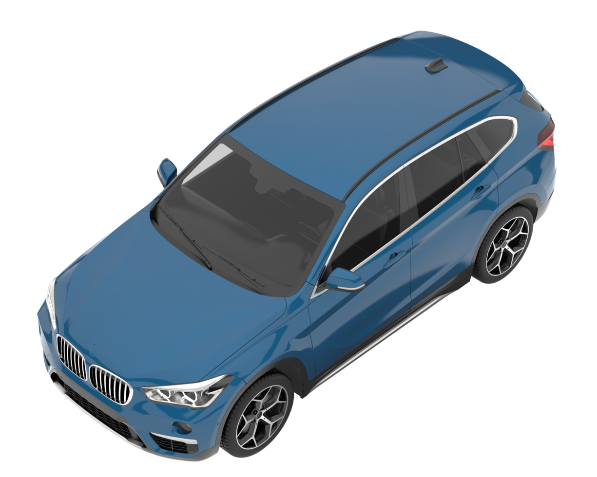 Realistic SUV isolated on transparent background. 3d rendering - illustration png