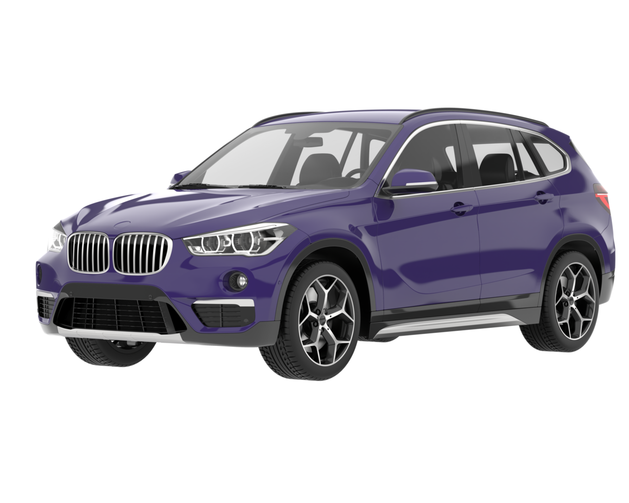 Realistic SUV isolated on transparent background. 3d rendering - illustration png