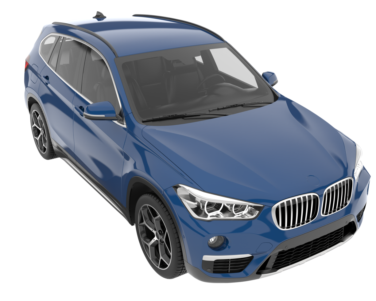 Realistic SUV isolated on transparent background. 3d rendering - illustration png