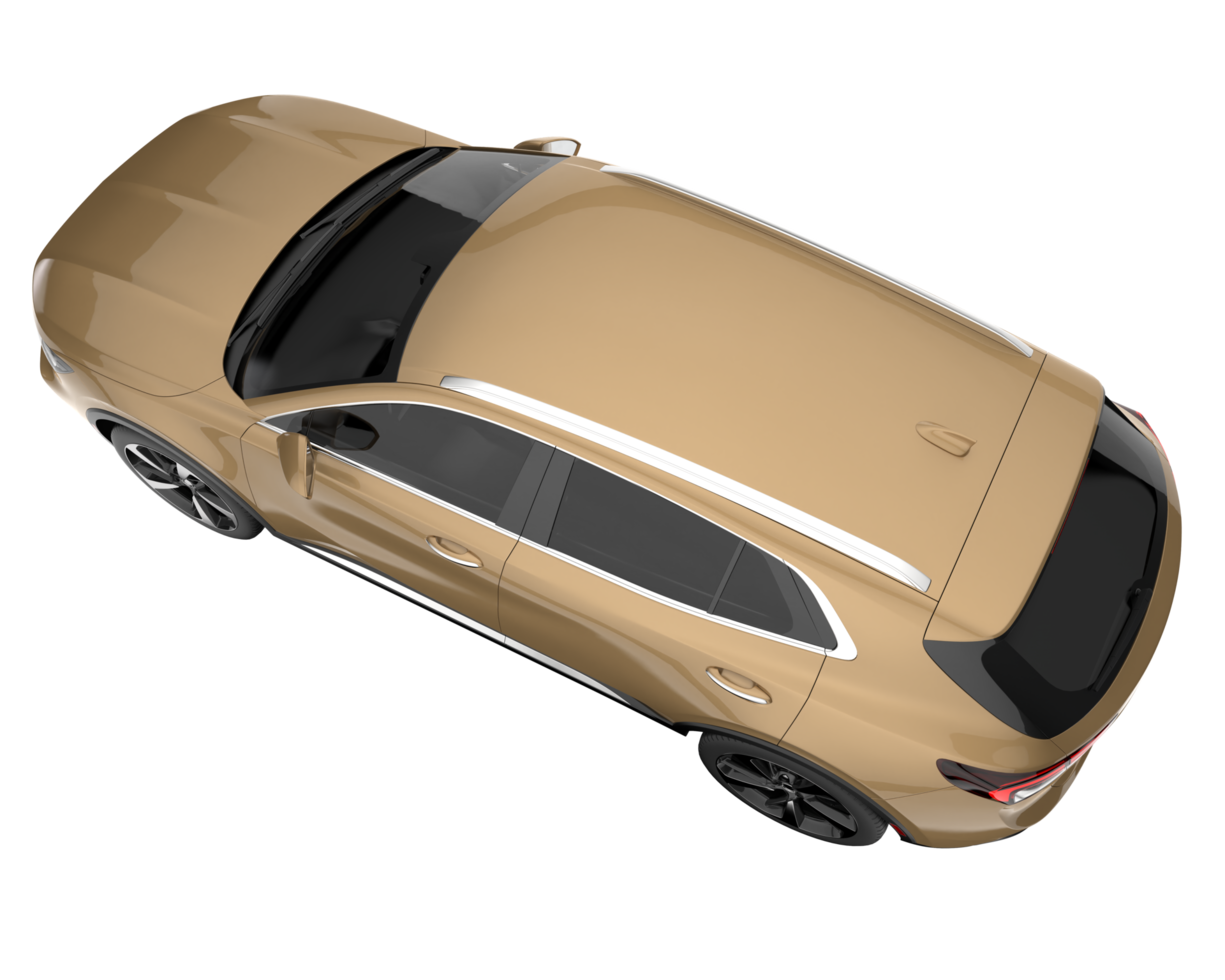 Realistic SUV isolated on transparent background. 3d rendering - illustration png