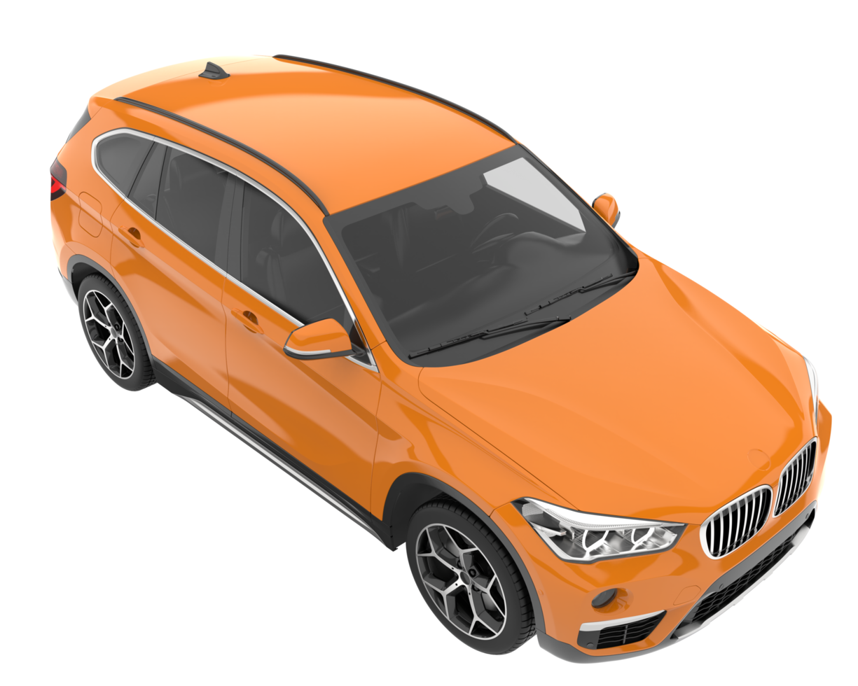 Realistic SUV isolated on transparent background. 3d rendering - illustration png