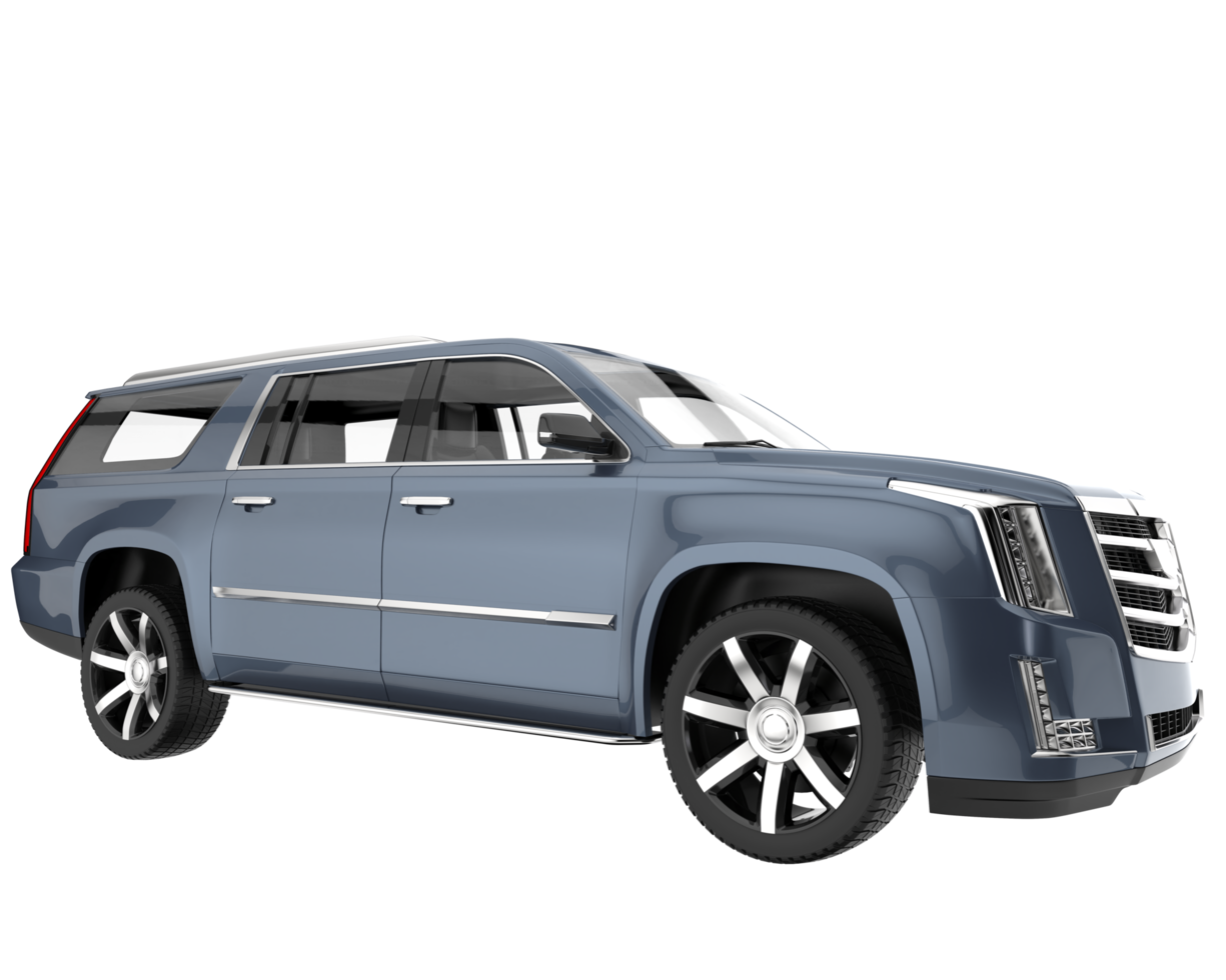 Realistic SUV isolated on transparent background. 3d rendering - illustration png