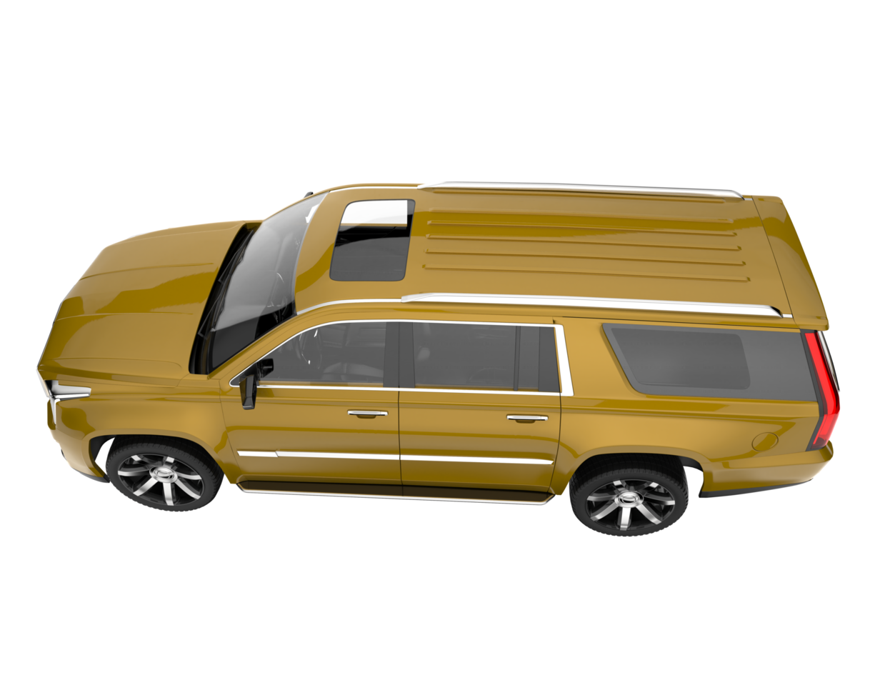 Realistic SUV isolated on transparent background. 3d rendering - illustration png