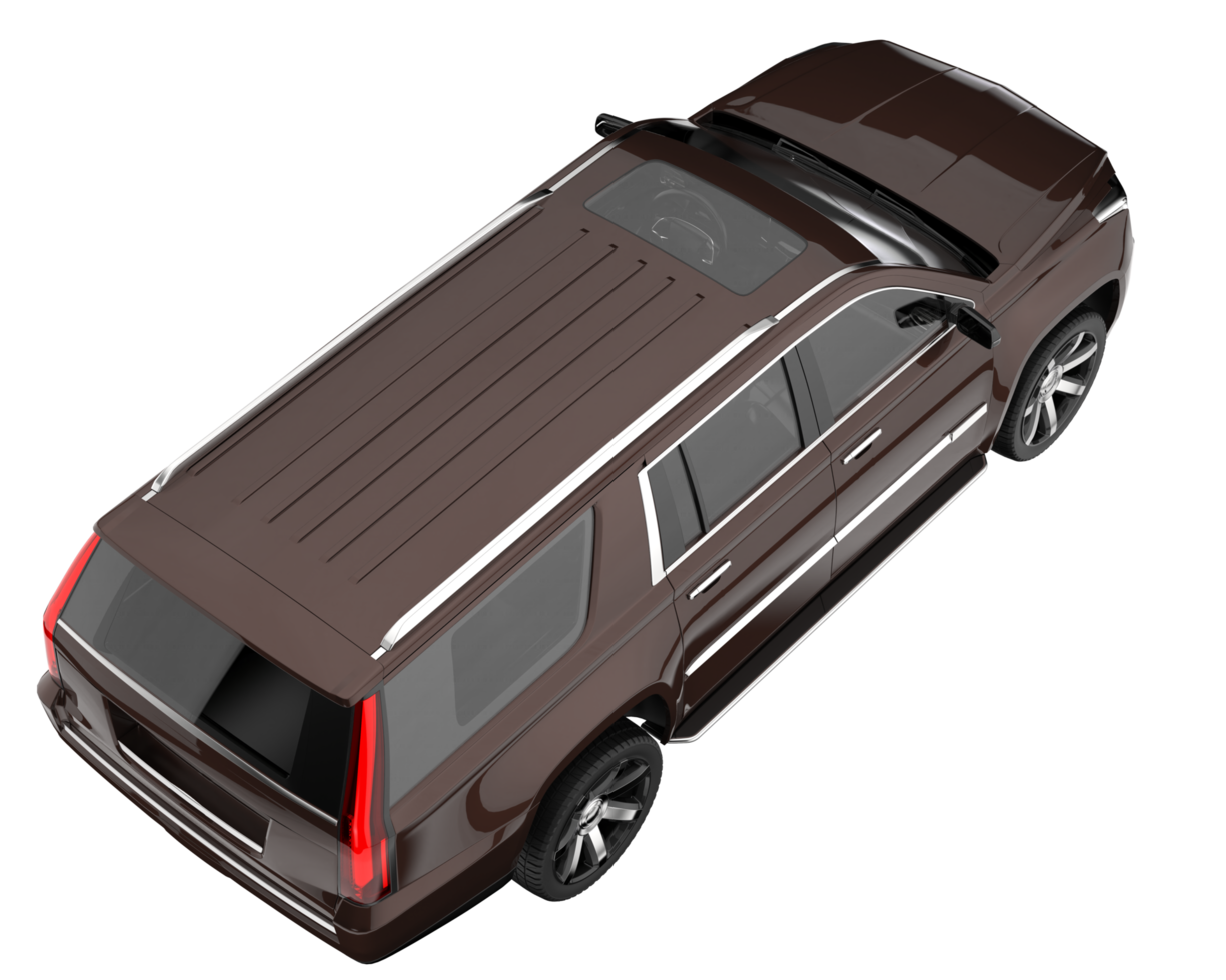 Realistic SUV isolated on transparent background. 3d rendering - illustration png