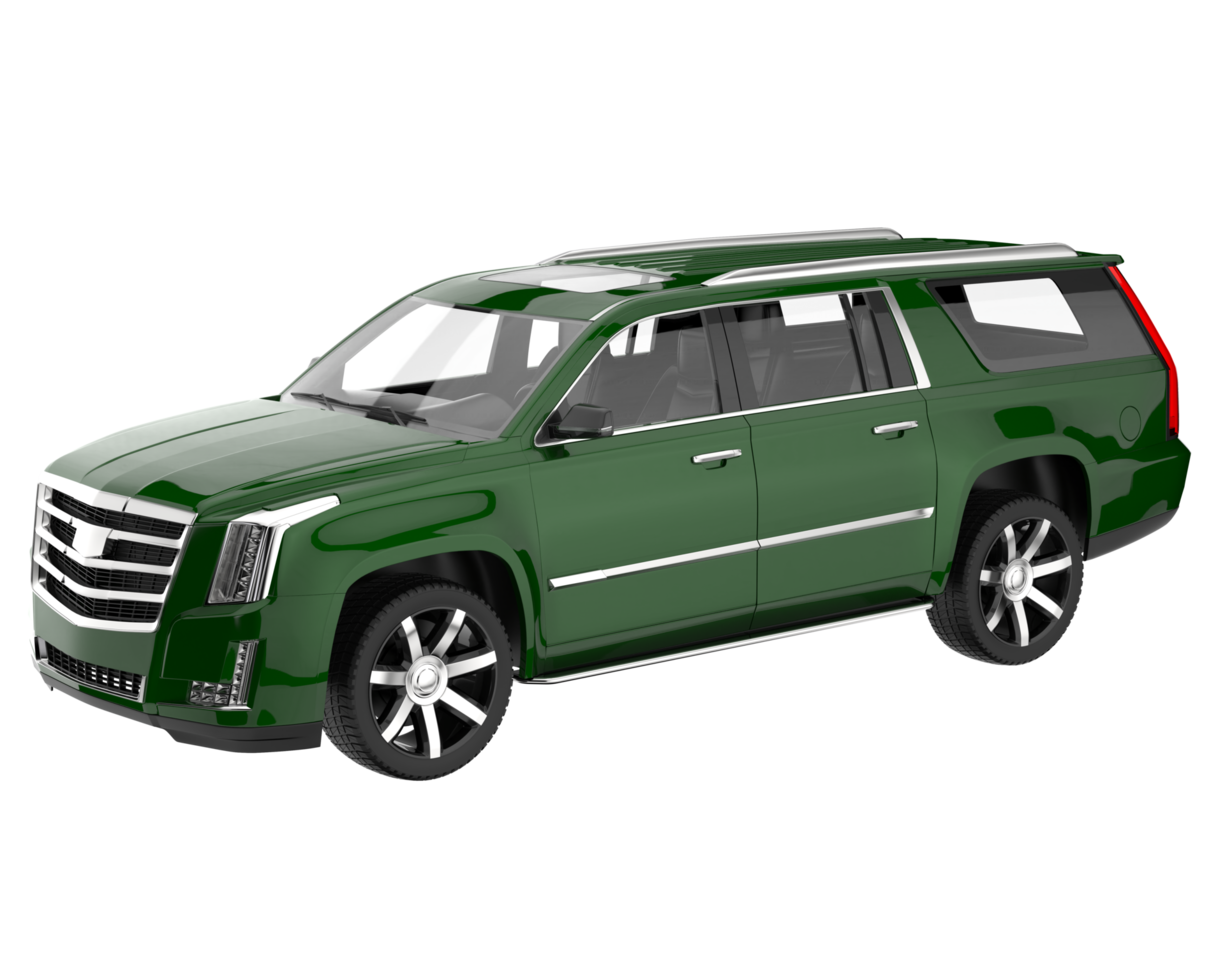 Realistic SUV isolated on transparent background. 3d rendering - illustration png