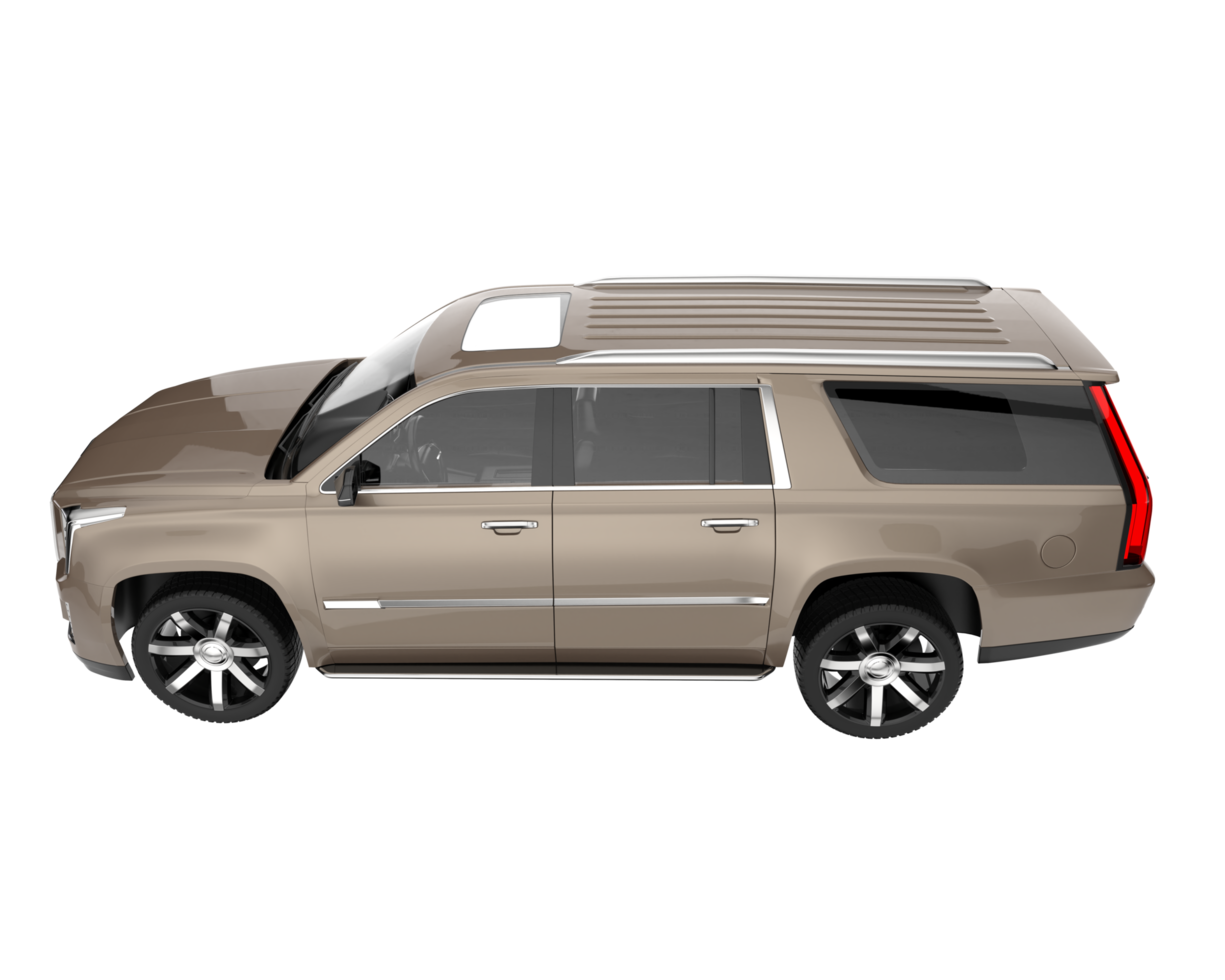 Realistic SUV isolated on transparent background. 3d rendering - illustration png
