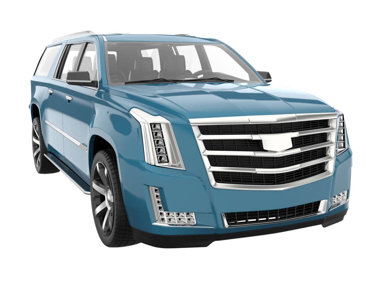 Realistic SUV isolated on transparent background. 3d rendering - illustration png
