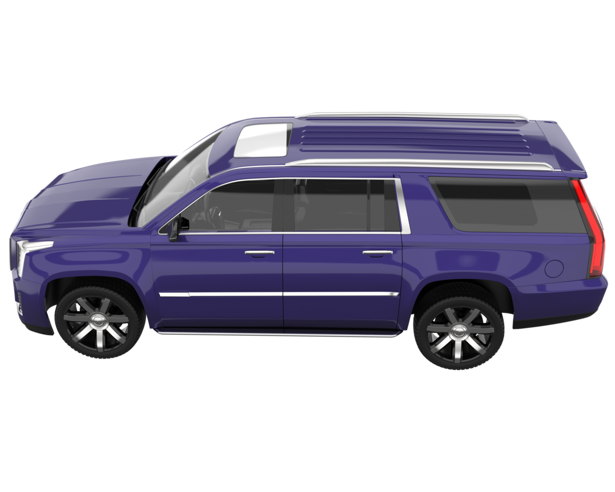 Realistic SUV isolated on transparent background. 3d rendering - illustration png