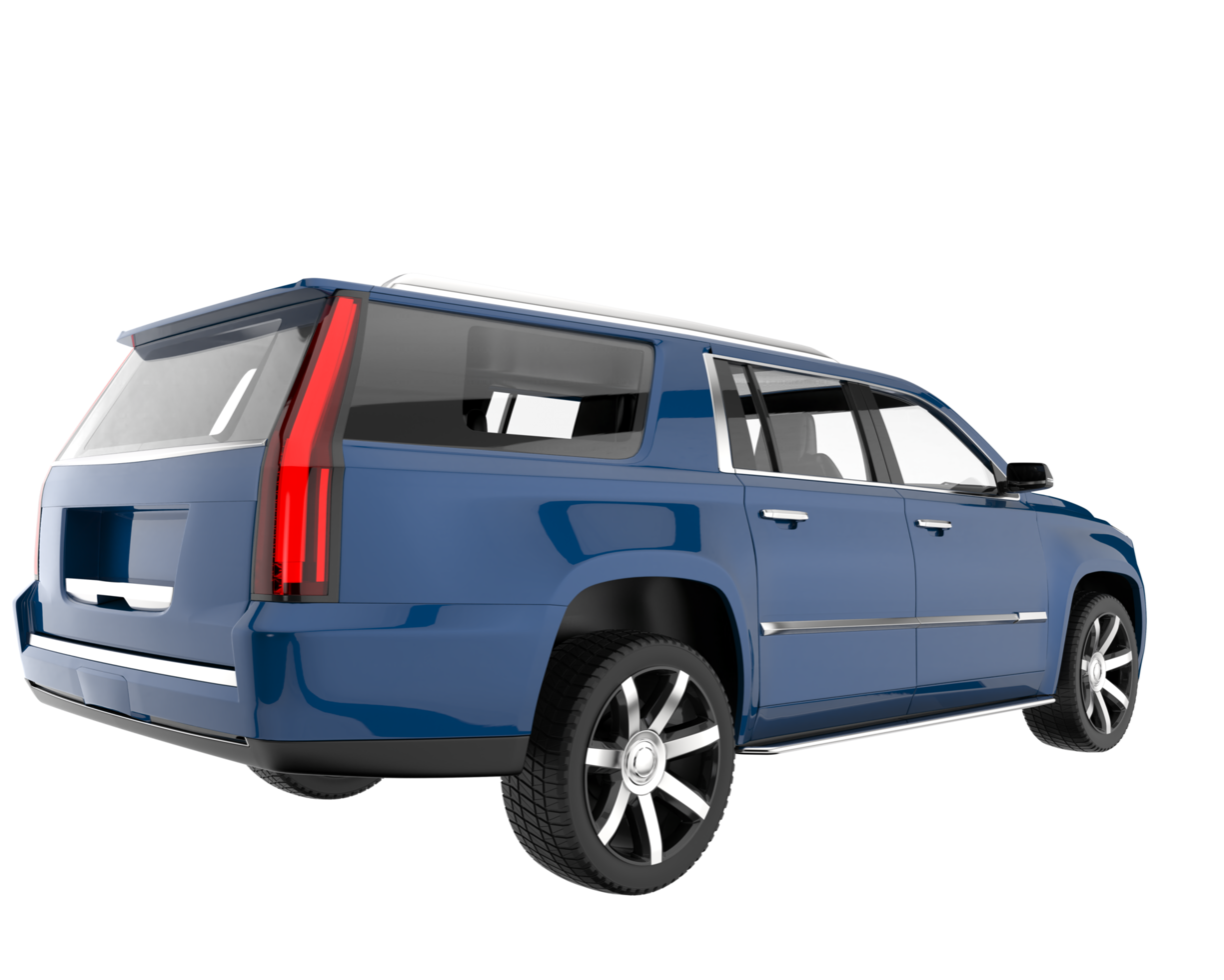Realistic SUV isolated on transparent background. 3d rendering - illustration png