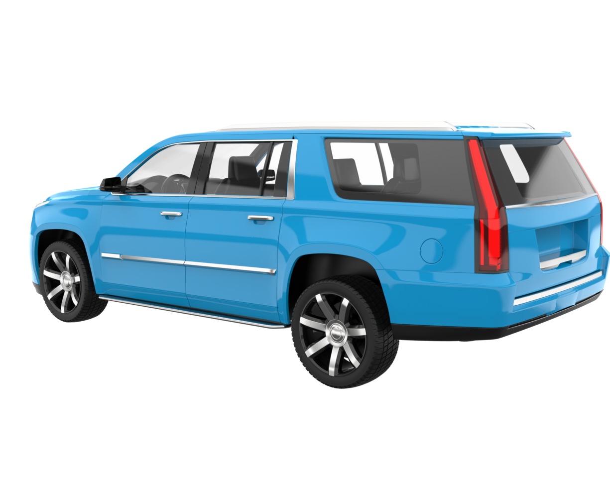 Realistic SUV isolated on transparent background. 3d rendering - illustration png