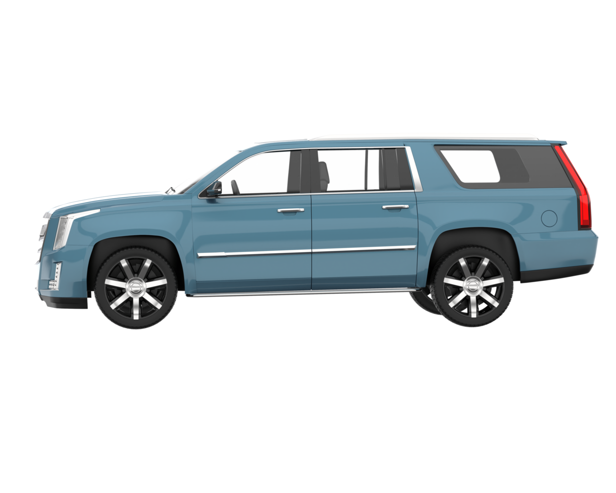 Realistic SUV isolated on transparent background. 3d rendering - illustration png