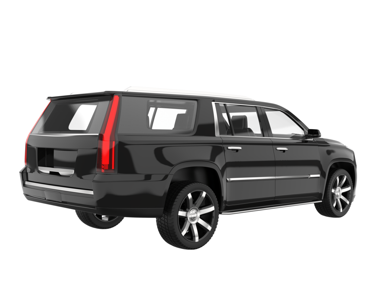 realistisk sUV isolerat på transparent bakgrund. 3d tolkning - illustration png